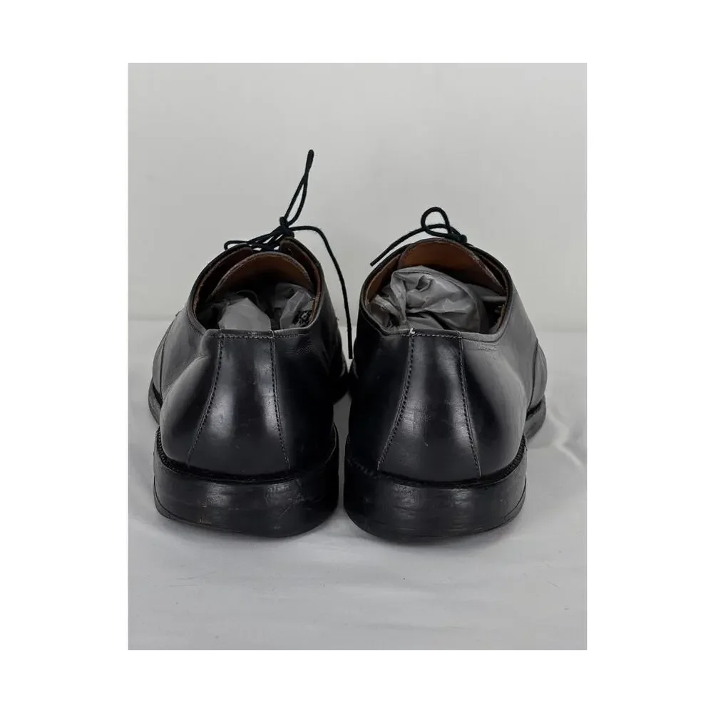 Allen Edmonds Bristol Black Leather Plain Toe Derby Dress Shoes Mens Size 12
